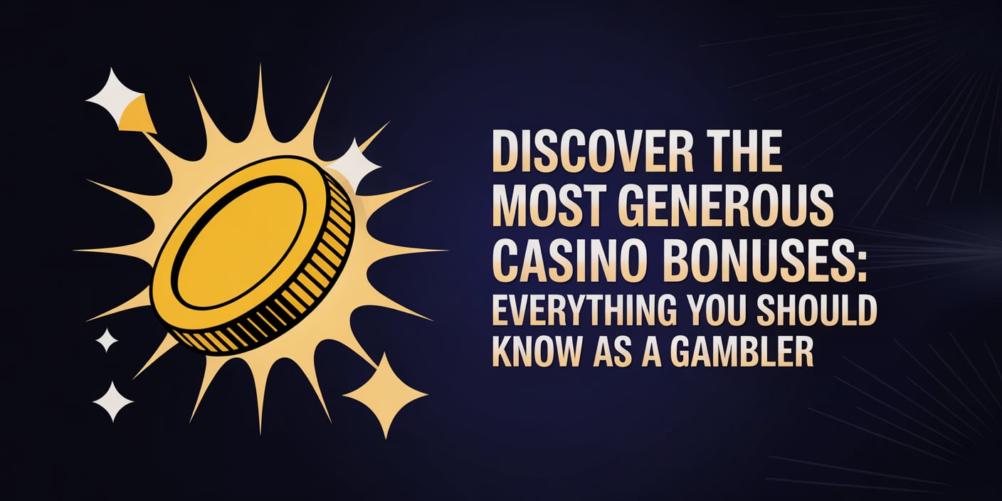 Discover the Most Generous Casino Bonuses: Everything You Should Know as a Gambler