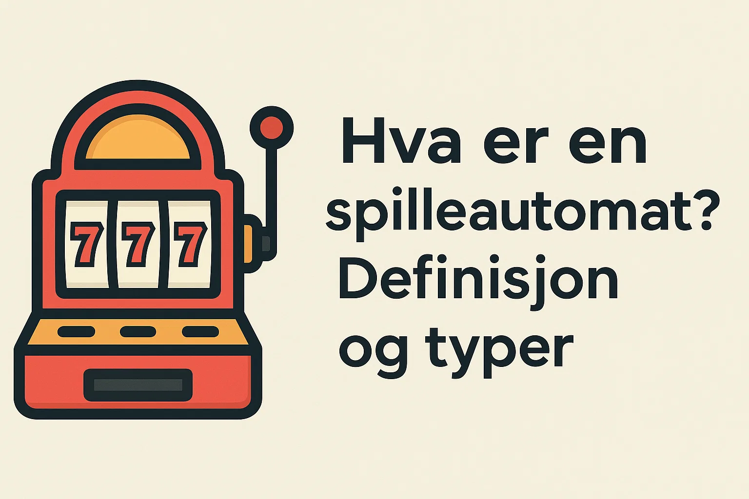 Hva er en spilleautomat? Definisjon og typer